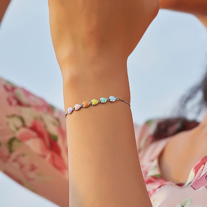 Sterling Silver Paw Print Bracelet
