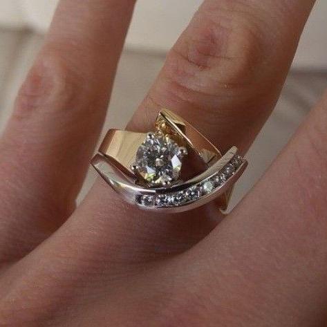 Antique Irregular Ring | Mixed Gold