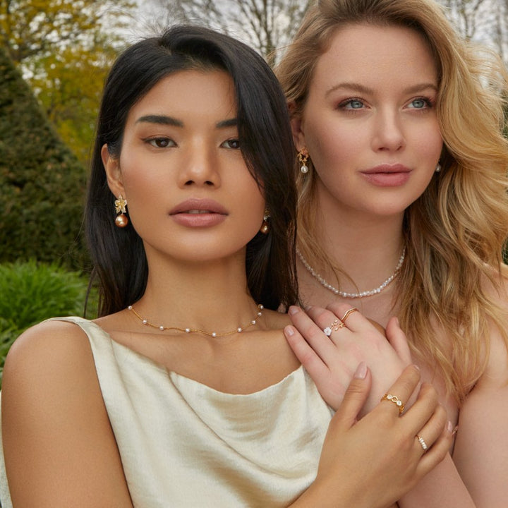 Pearl Necklace | Gold